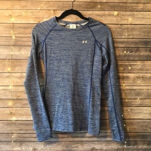 {UNDER ARMOR} Cold Gear Blue Long Sleeve Top